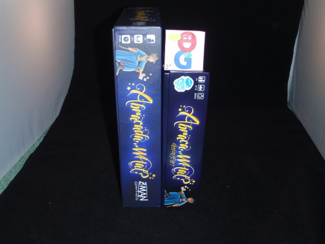 From the side. My scale marker on top of the 1st edition box - there is almost exactly 2" difference in size